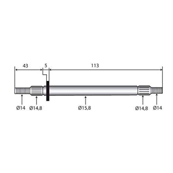 OAKTEN Jackshaft for Murray 91921 491921 491921MA 30-91921 - The