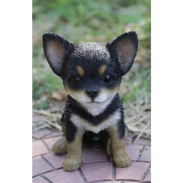 Stone and Style Chihuahua - Statuetta di cane di pietra, resistente al gelo e alle intemperie, realizzata a mano