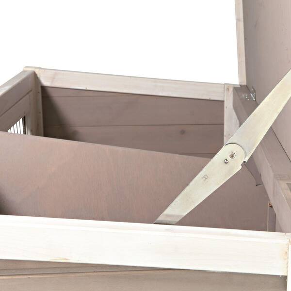 trixie natura rabbit hutch with sloped roof