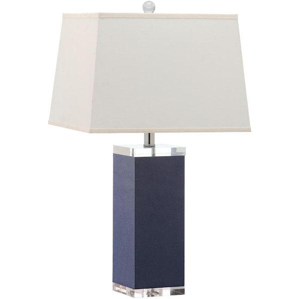 SAFAVIEH Deco 27 In Navy Table Lamp LITS4143A The Home Depot   Navy Safavieh Table Lamps Lits4143a 64 600 