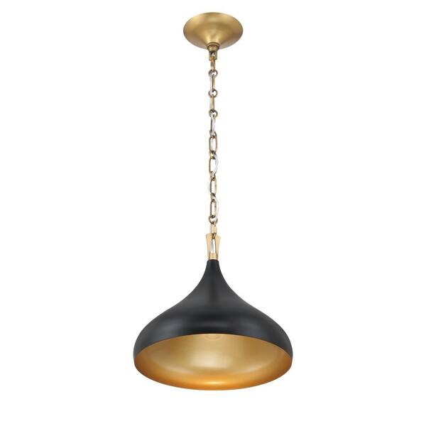 Minka Lavery Cedar Lane 100-Watt 1-Light Dark Matte Black and