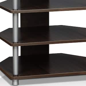 Turn-N-Tube 24 in. Espresso Particle Board TV Stand Fits TVs Up to 25 in. with Open Storage