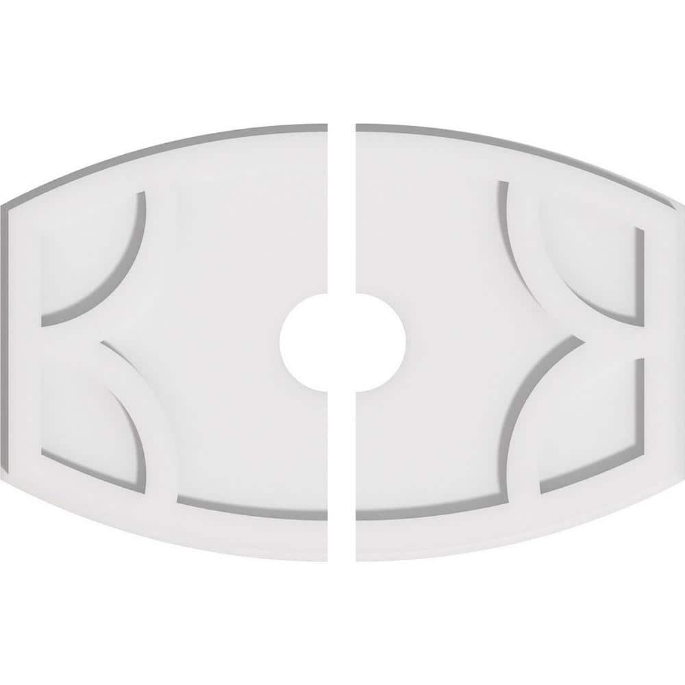 20 in. x 13.37 in. x 1 in. Kailey Architectural Grade PVC Contemporary Ceiling Medallion (2-Piece) price history on PriceWatchPro