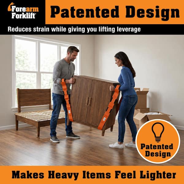 9.4ft. x 3 in. Adjustable Heavy-Duty Moving Straps for Furniture and Appliances, Supports Up to 800 lbs