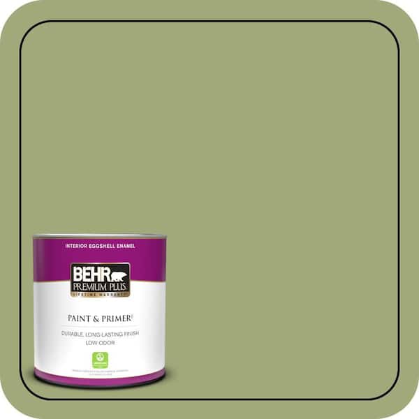 BEHR PREMIUM PLUS 1 qt. #T18-16 Nurturing Eggshell Enamel Low Odor Interior Paint & Primer
