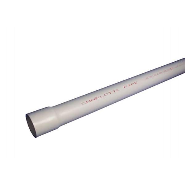 Charlotte Pipe 1-1/2 in. x 10 ft. PVC Sch 40 Belled End Pipe