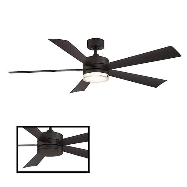 Energy-saving ceiling fan Eco Genuino Matt White & Walnut 152cm / 60 with  remote control, Home & Commercial Heaters, Ventilation & Ceiling Fans