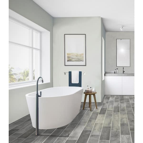 Reviews For Florida Tile Home Collection Wind River Grey 6 In X 24 In Porcelain Floor And Wall Tile 448 Sq Ft Pallet Chdewnd026x24p The Home Depot