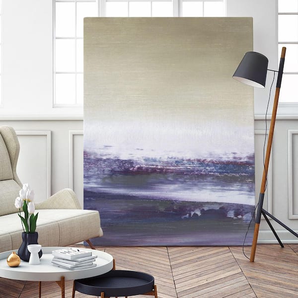 Giant Art 54 in. x 72 in. "Amethyst Sea II" by Sharon Gordon Wall Art