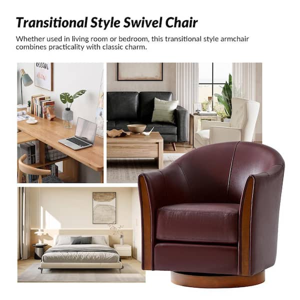 JAYDEN CREATION Cristina Burgundy 29 in. W Transitional
