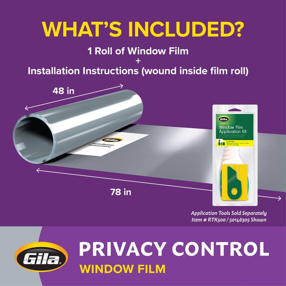 Gila Frosted White Privacy Control Window Film 48" x 6.5'