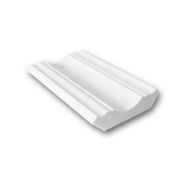 ORAC DECOR 1-7/8 in. D x 1-7/8 in. W x 4 in. L Primed White Plain Polyurethane Crown Moulding Sample