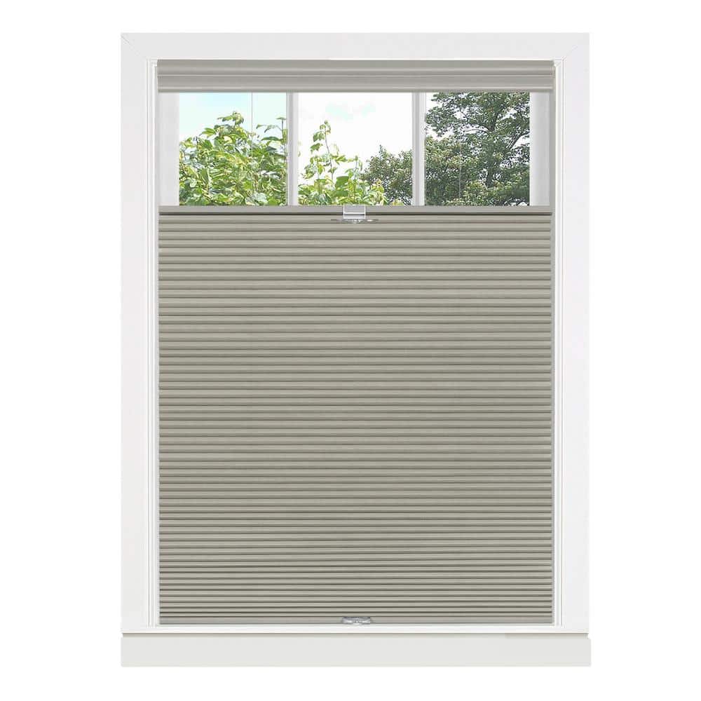 Dove Grey Cordless Top-Down Bottom-Up Cellular Fabric Shade 36x64