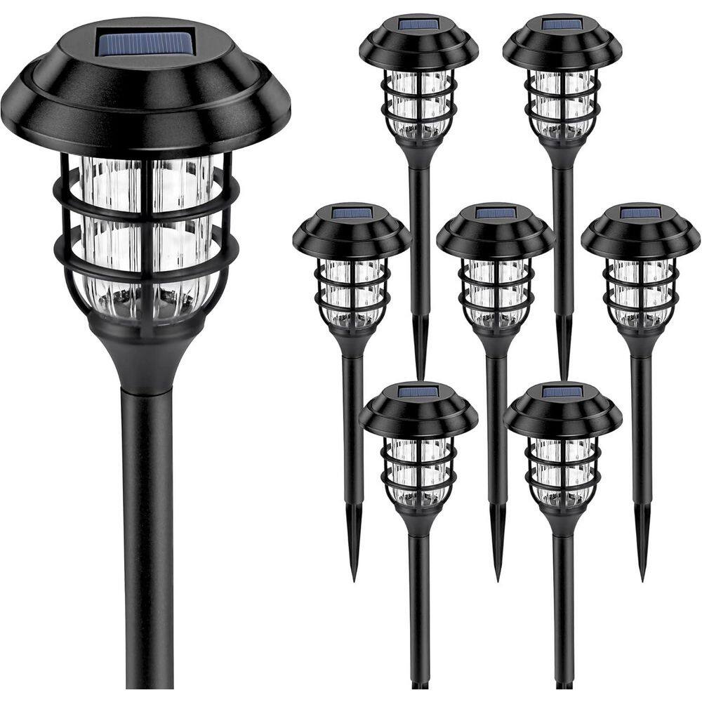 Solar Powered Outdoor Path Lights, Garden Lights Waterproof, 8 Pack(Cold White) price history on PriceWatchPro