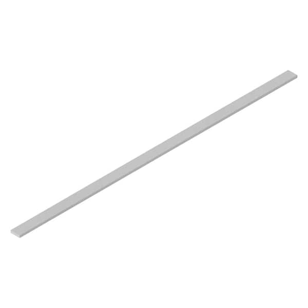 Keyport Shaker 3 in. W x 0.75 in. D x 91.5 in. H in White Solid Wood Cabinet Filler