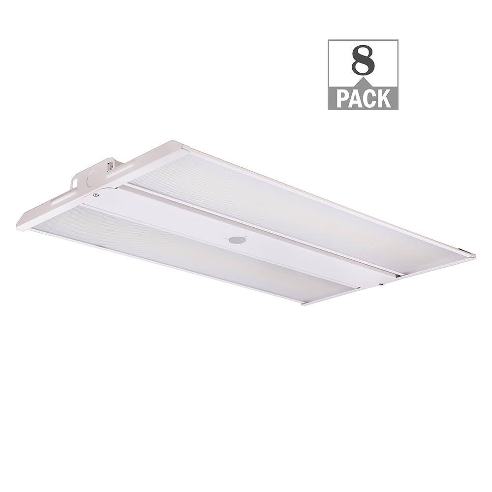 8-Pack 2 ft. 400-Watt Equivalent Thin Profile LED Dimmable White High Bay Light 4000K 5000K 42,000 Lumens Workshop price history on PriceWatchPro