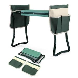 Garden Kneeler and Seat Bench with 2 Tool Pouches