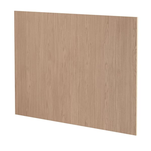 Sinclair 48 in. W x 0.18 in. D x 34.5 in. H Island Flush-Fit End Panel in Shaker Light Oak