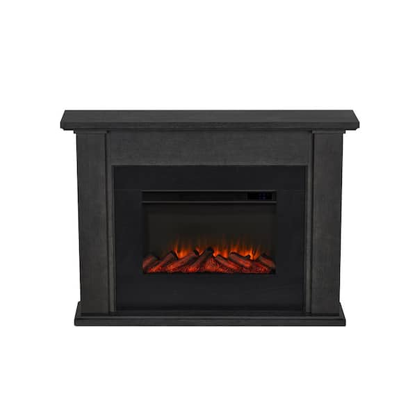 Real Flame Crawford Electric Slim Line Fireplace in Chestnut Oak