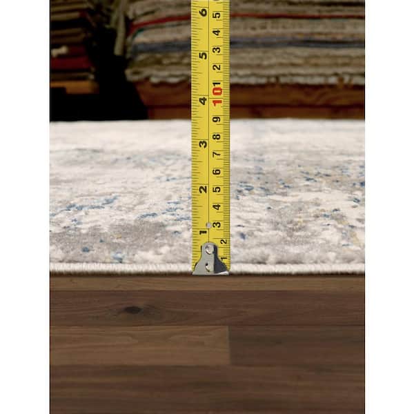 Stella Beige/Light Grey 8 ft. x 10 ft. Abstract Area Rug