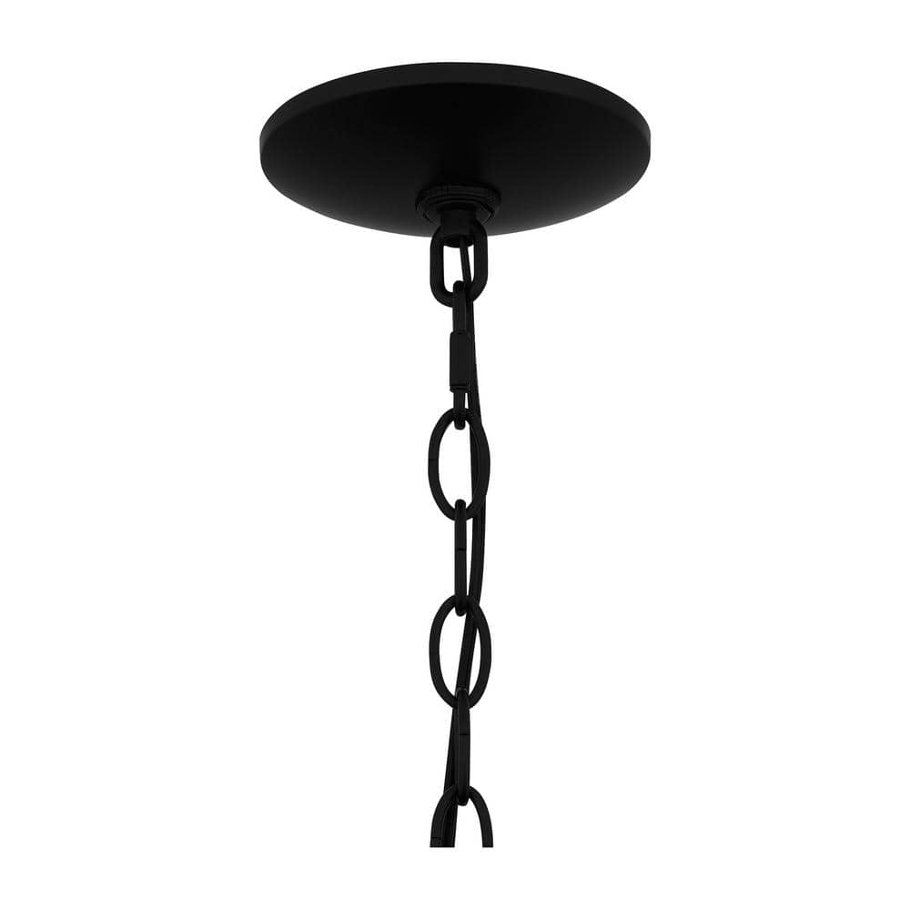 Noland Matte Black Glass Mini Pendant Light
