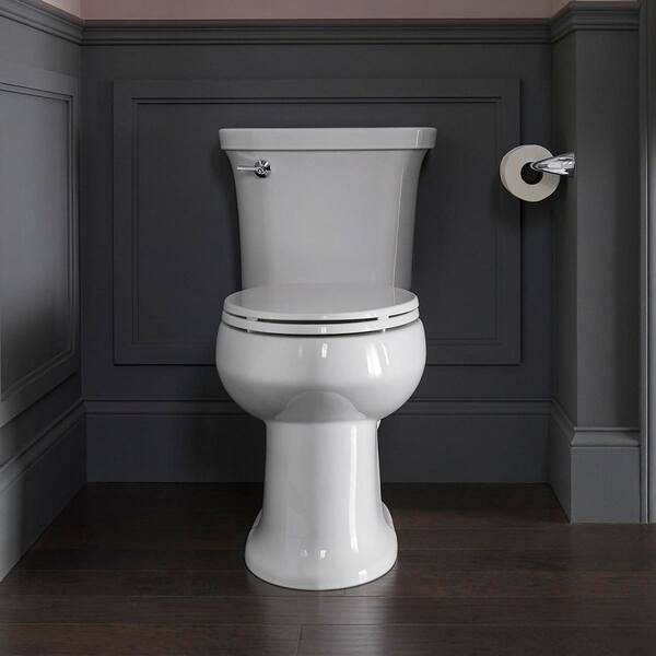 Stinson 2-Piece 1.28 GPF Single Flush Elongated Chair Height Toilet w ProForce Plus Flushing in White, Seat Not Included