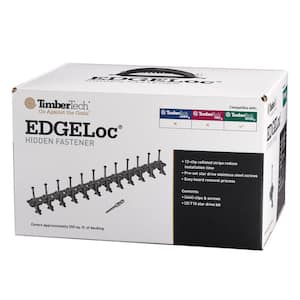 EDGELoc for Composite 250 sq. ft. (444 EdgeLoc Glass Filled Nylon Fasteners with 444 Preset 305SS Screws and T15 Bit)