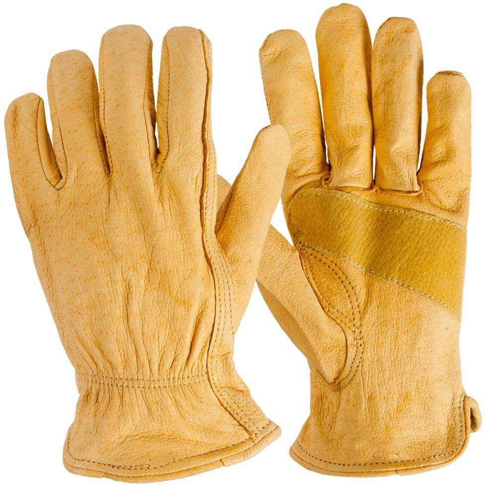 Big Time Products 40012-26 Master Rancher Mens Cowhide Leather Work Gloves  Large: Gloves - Leather (731919400123-2)