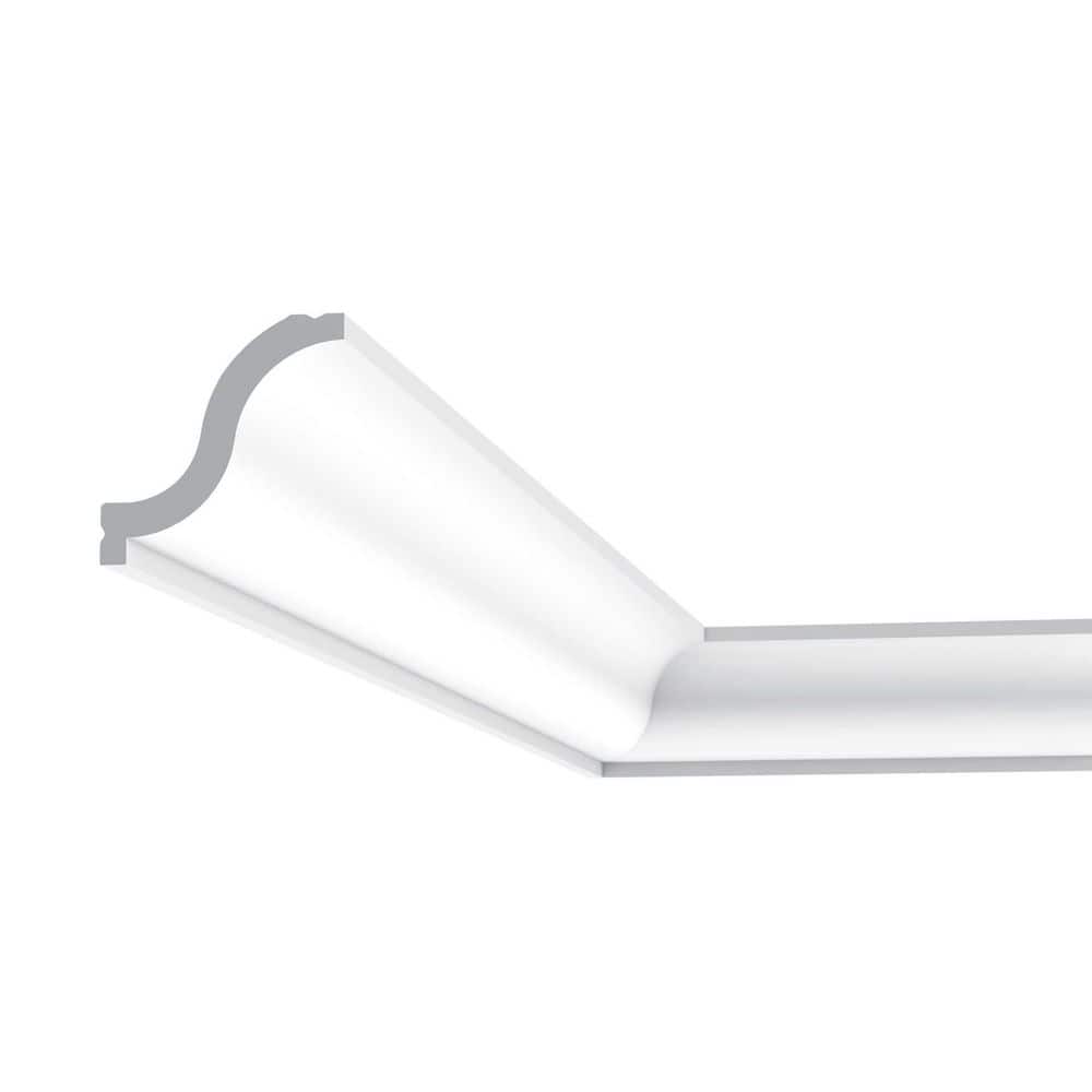 Primed White Polystyrene Crown Moulding Set for Ceilings