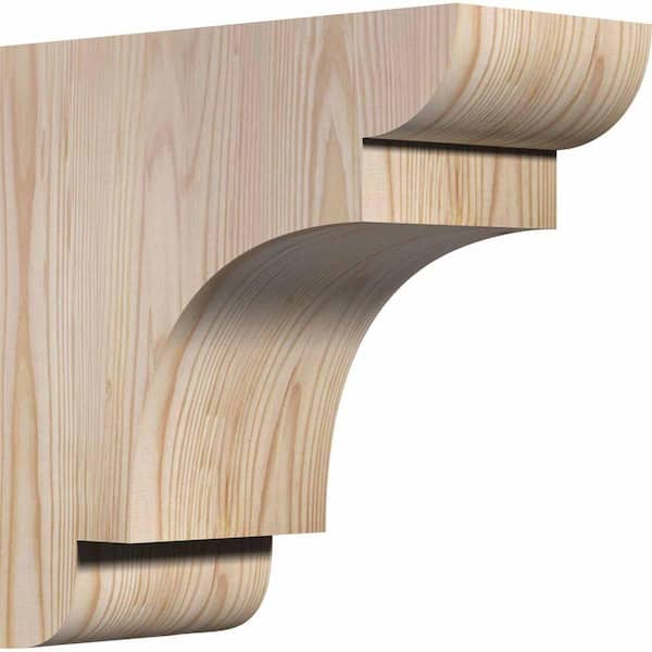 Ekena Millwork 5-1/2 in. x 12 in. x 12 in. Douglas Fir New Brighton Smooth Corbel