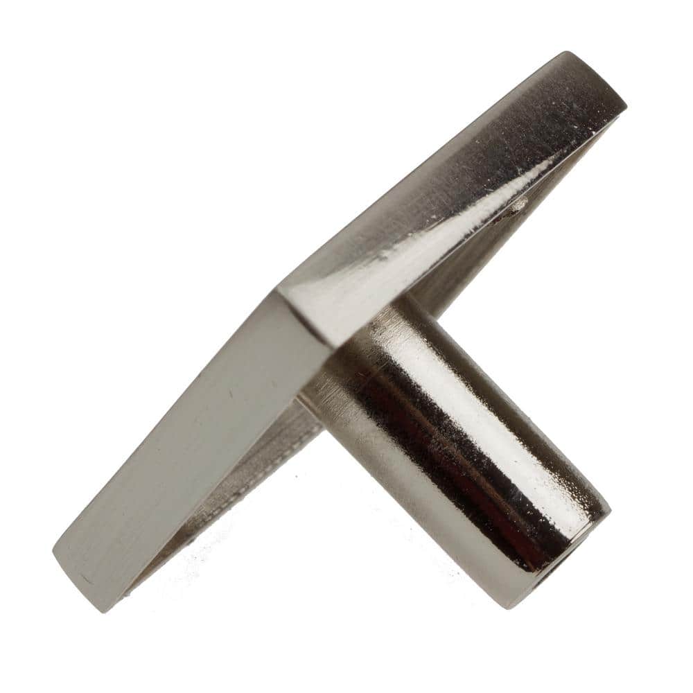 Brushed Nickel Square Cabinet Knob with Mounting Hardware