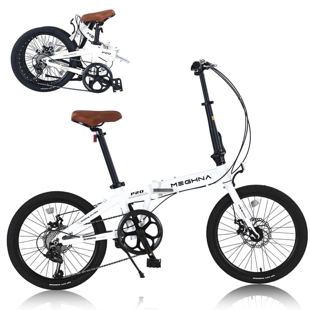 20 in. Girl's and Boy's Shimano 8-Speed Folding Bike wq-011 - The