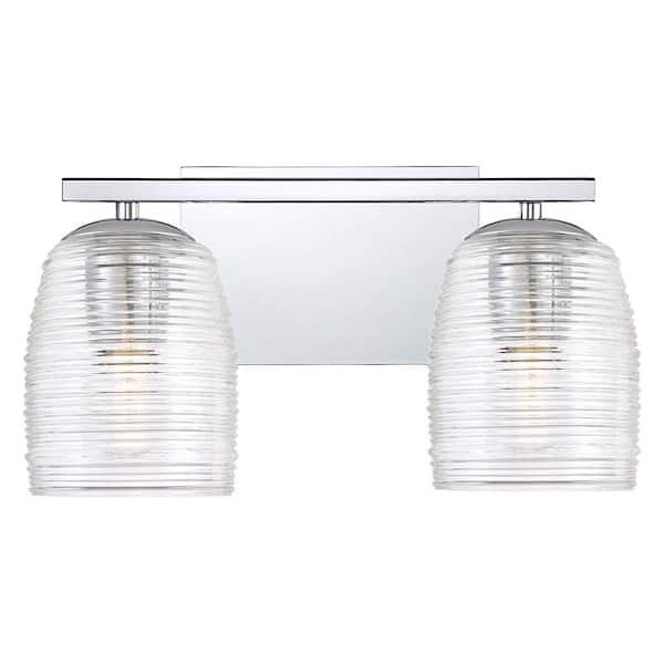 Quoizel Realm 2-Light Polished Chrome Vanity Light