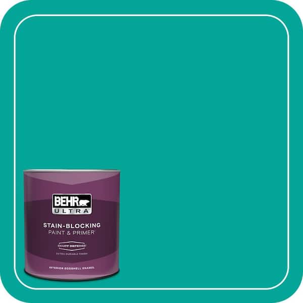 BEHR ULTRA 1 qt. Home Decorators Collection #HDC-MD-22 Tropical Sea Extra Durable Eggshell Enamel Interior Paint & Primer