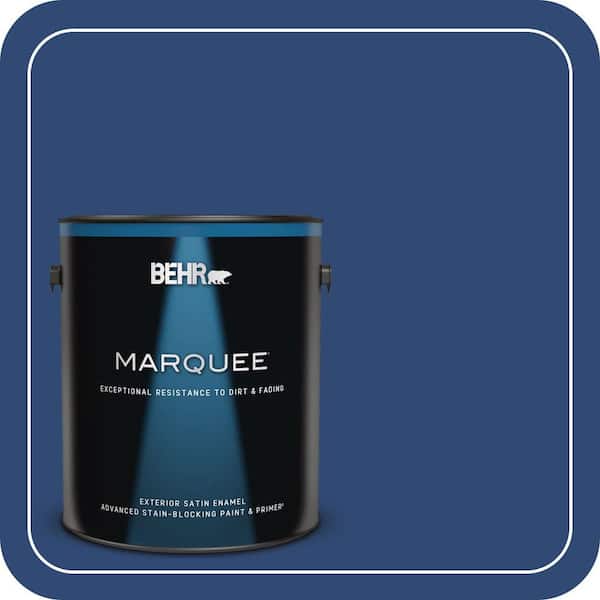 BEHR MARQUEE 1 gal. #S-H-590 Sailboat Satin Enamel Exterior Paint & Primer