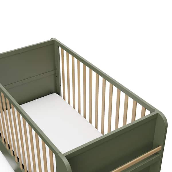 ベビーベット　オリーブ Olivia® 3-in-1 Convertible Crib with Drawer | Storkcraft