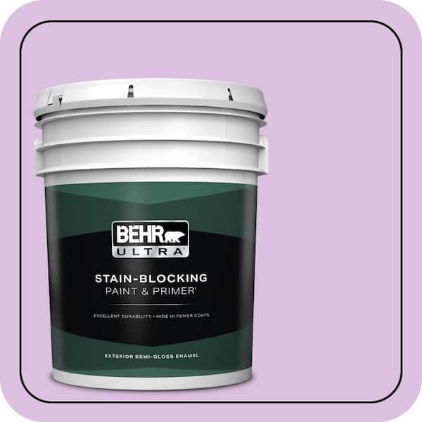 BEHR ULTRA 5 gal. #P100-3 Epiphany Semi-Gloss Enamel Exterior Paint & Primer