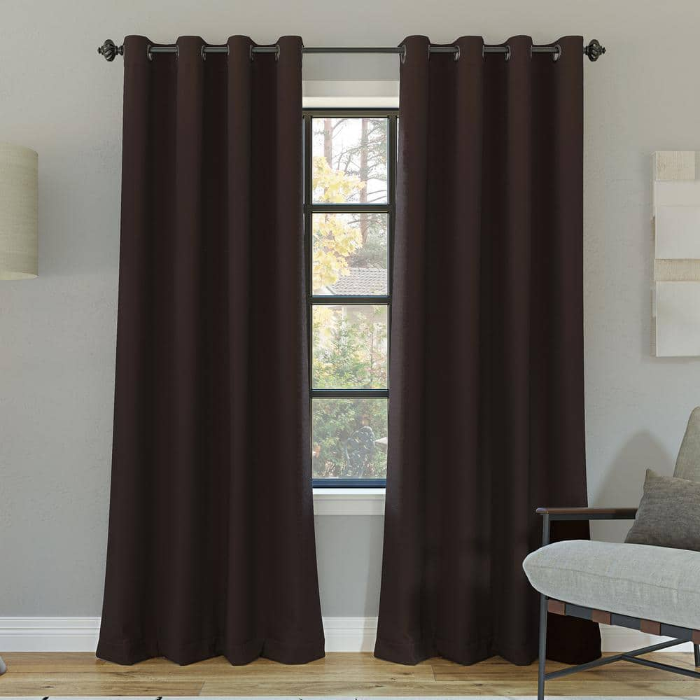 BLOCK - Light weight blackout loft curtains - Deep taupe – Loft