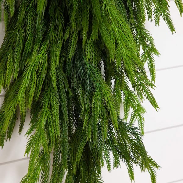 3 ft. Artificial Real Touch Norfolk Island Pine Teardrop with Natural Look