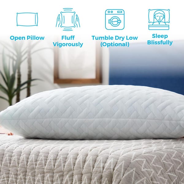 CozyCloud™ Deluxe 2-in-1 Adjustable Memory Foam Pillow – CozyCloud Sleep