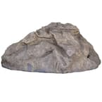 12 in. H x 20 in. W x 30 in. L Medium Fiberglass Fake Rock Well Pump Cover for Landscaping in Natural Grey