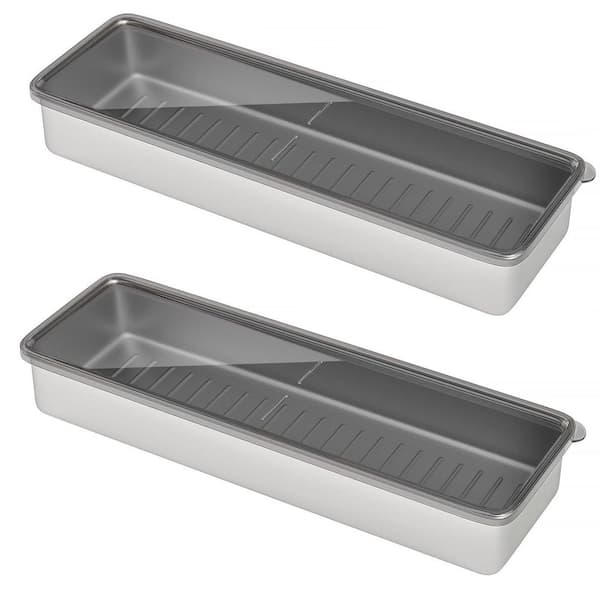 Stainless Steel Airtight Deli Meat Storage Container with Lids for Refrigerator, 1-Pack