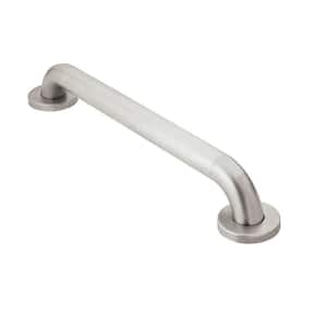 30 in. Concealed Screw Slip-Resistant Bathroom Safety Grab Bar for Elderly in Peened Stainless Steel