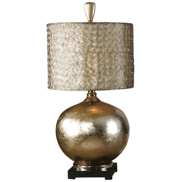 Global Direct 32 in. Champagne Silver Table Lamp