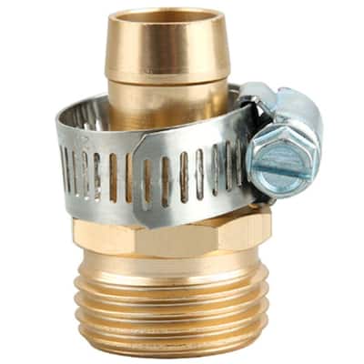 5/8 in. Metal Garden Hose Male Thread Repair with Stainless Steel Clamp