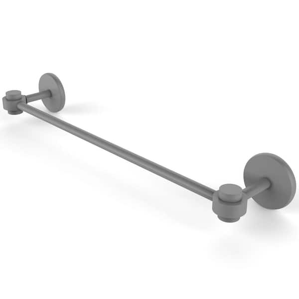 Allied Brass Satellite Orbit One Collection 18 in. Wall Mounted Wall Mounted Towel Bar in Matte Gray