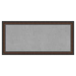 Cyprus Walnut 53 in. x 25 in. Framed Magnetic Board