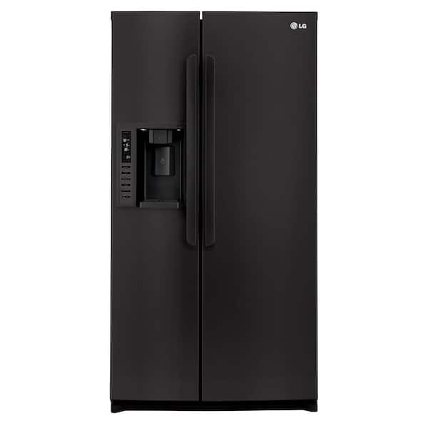 LG 26.5 cu. ft. Side by Side Refrigerator in Smooth Black