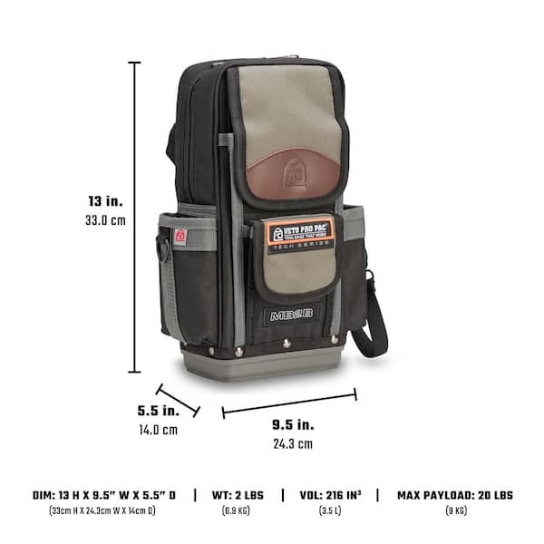 VETO PRO PAC MB2B Medium Sized Zippered Meter Bag w/ Base VPP10928