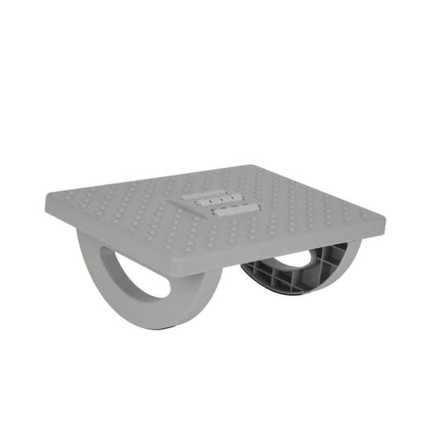 Angel Sar Gray Comfortable Ergonomic Rocking Foot Rest with Foot Massage Feet Stand for Office and Home